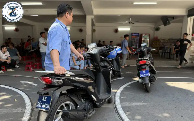 Thi sát hạch và học bằng lái xe máy Bình Dương