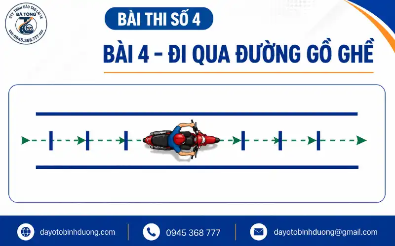 Bài 3 – Thực hành xe máy đi qua đường gồ ghề