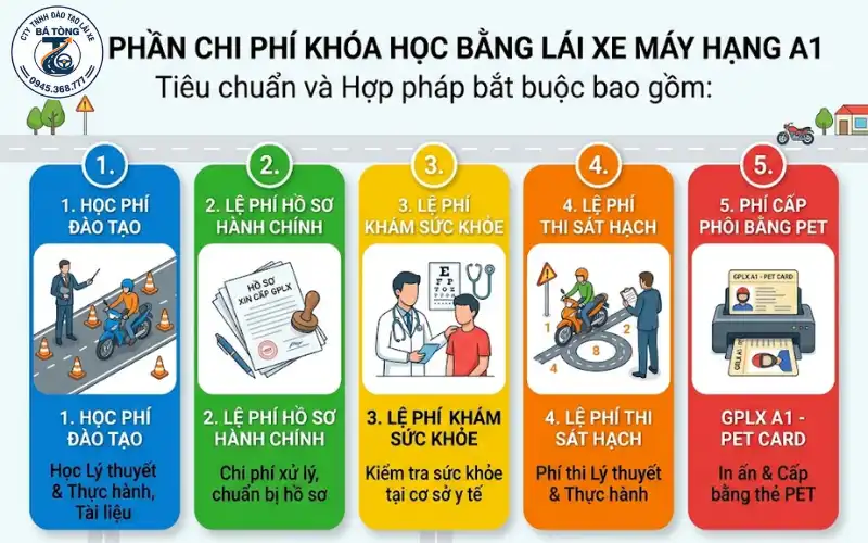 Chi phí học A1 Dĩ An Bình Dương