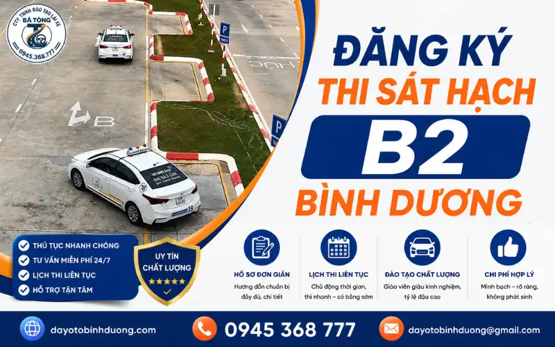 Hướng Dẫn Đăng Ký Thi Sát Hạch B2 Bình Dương