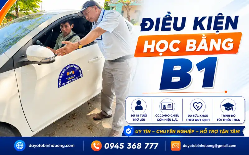 Điều kiện học bằng lái xe b1