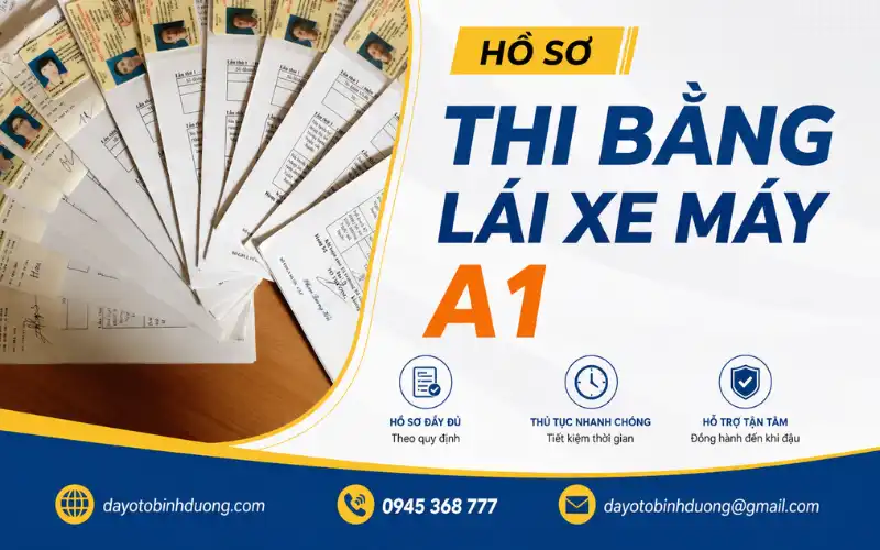 hồ sơ thi bằng lái xe máy a1