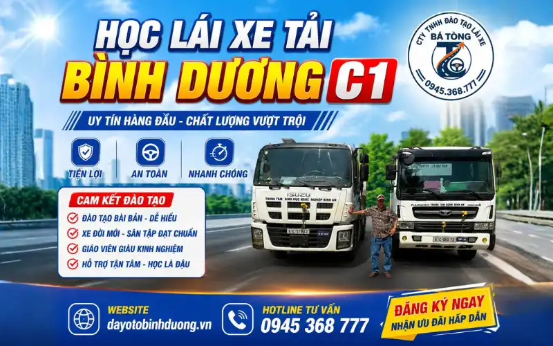 Khoá Học Lái Xe Tải C1 Bình Dương