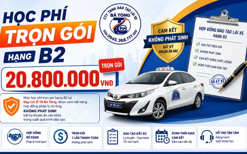 Học phí học B2 tại Bình Dương