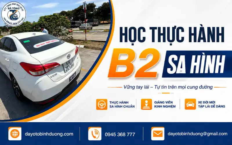 Lộ Trình Học Thực Hành B2 Sa Hình Chi Tiết