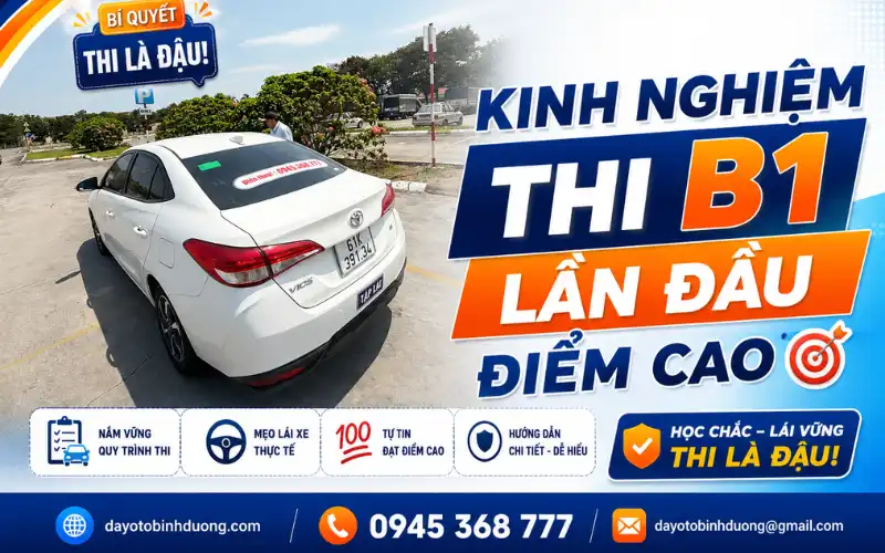 Kinh nghiệm thi bằng lái b1 lần đầu