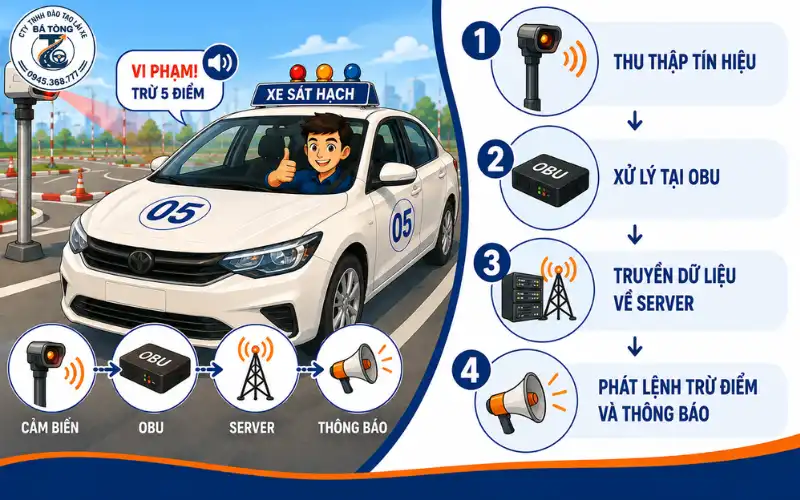 Nguyên lý hoạt động của cảm biến chấm điểm sa hình