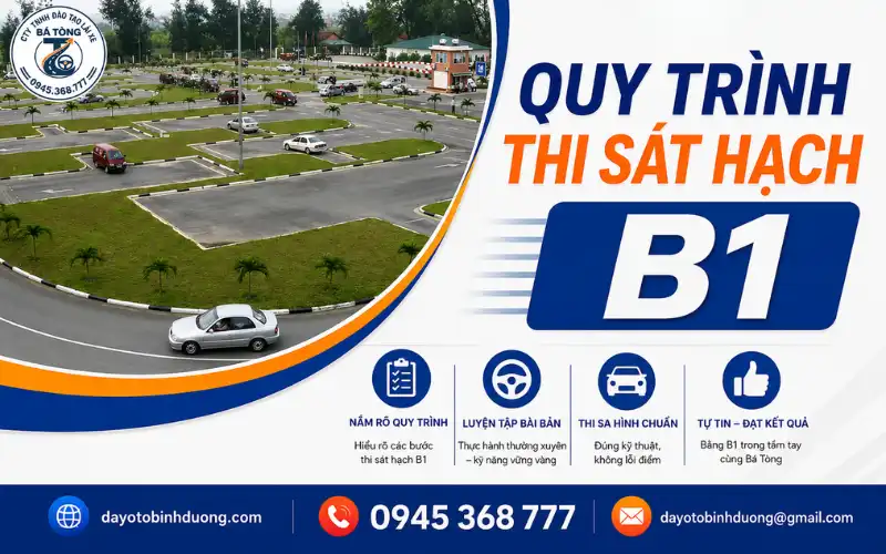 Quy Trình Thi Sát Hạch B1 2026 Mới Nhất